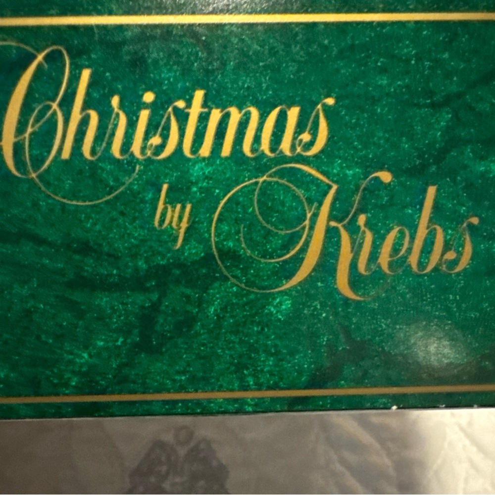 Krebs Christmas Glass Teddy Bear with Moon Vintage - Picture 4 of 7